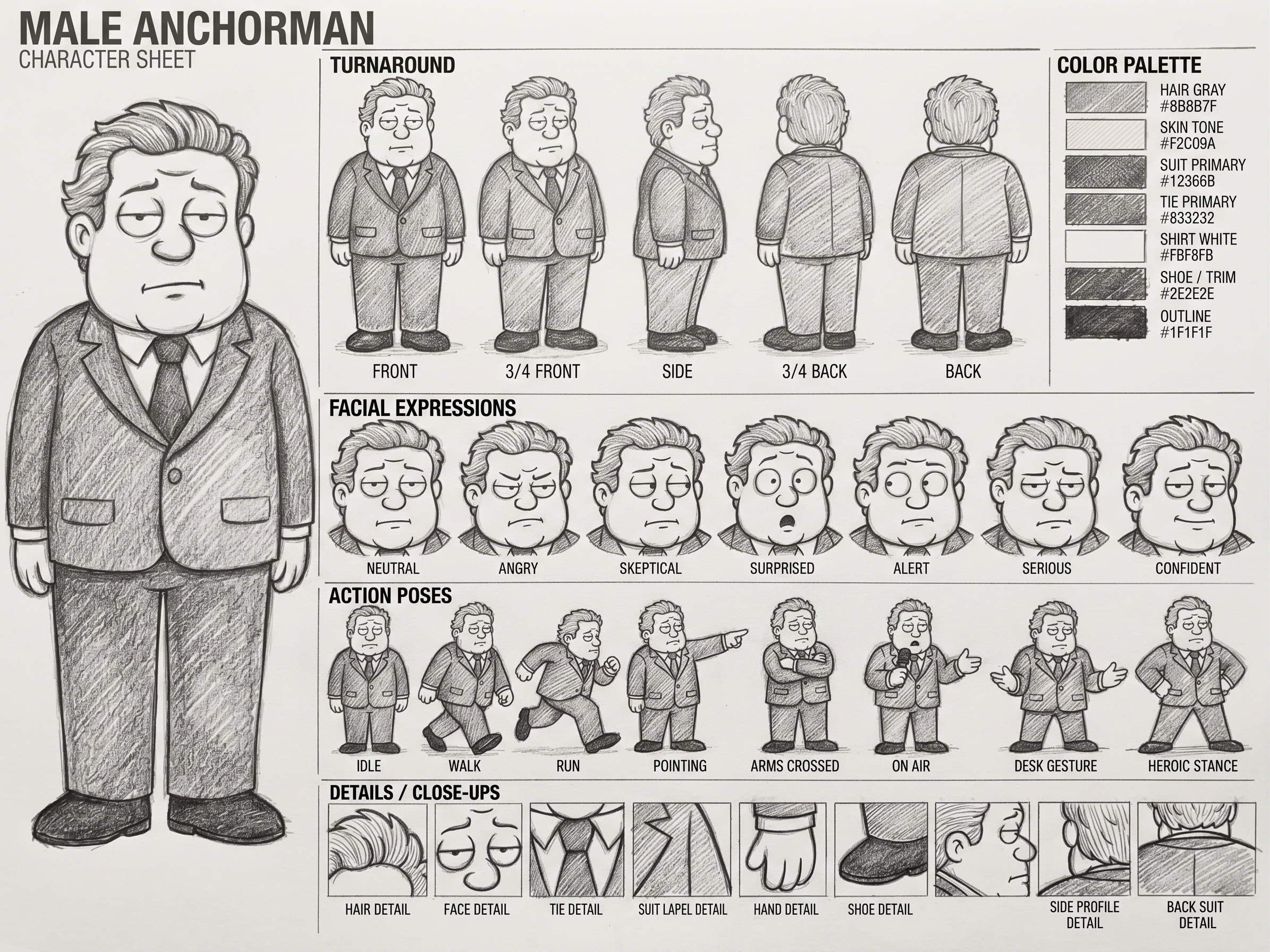 Anchorman character sheet 3