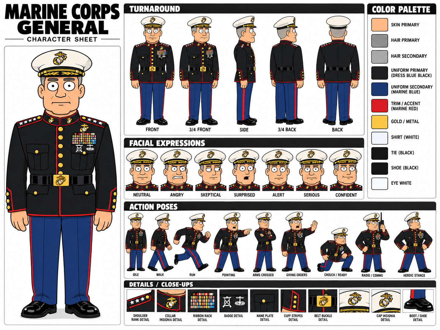 Marine Corps General character sheet 2