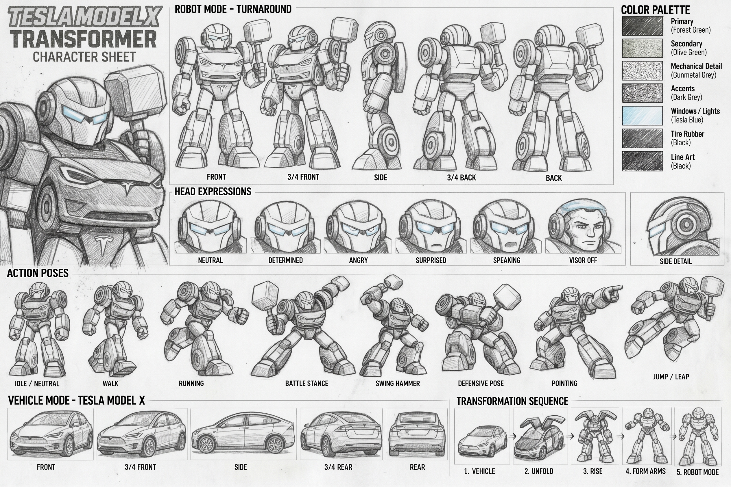 Model X character sheet 3