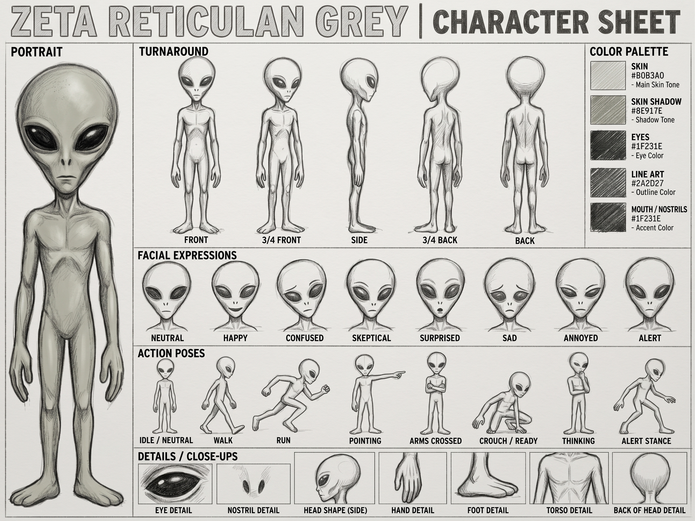 Zeta Reticulan Grey character sheet 3