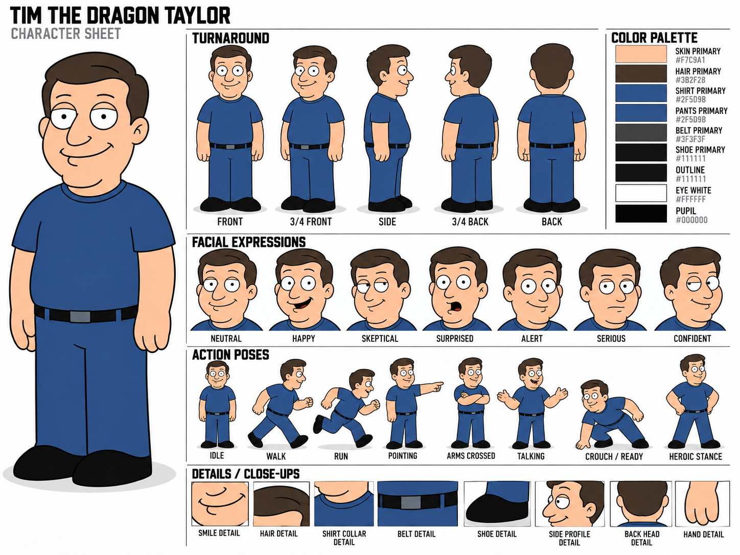 Tim the Dragon Taylor character sheet 2