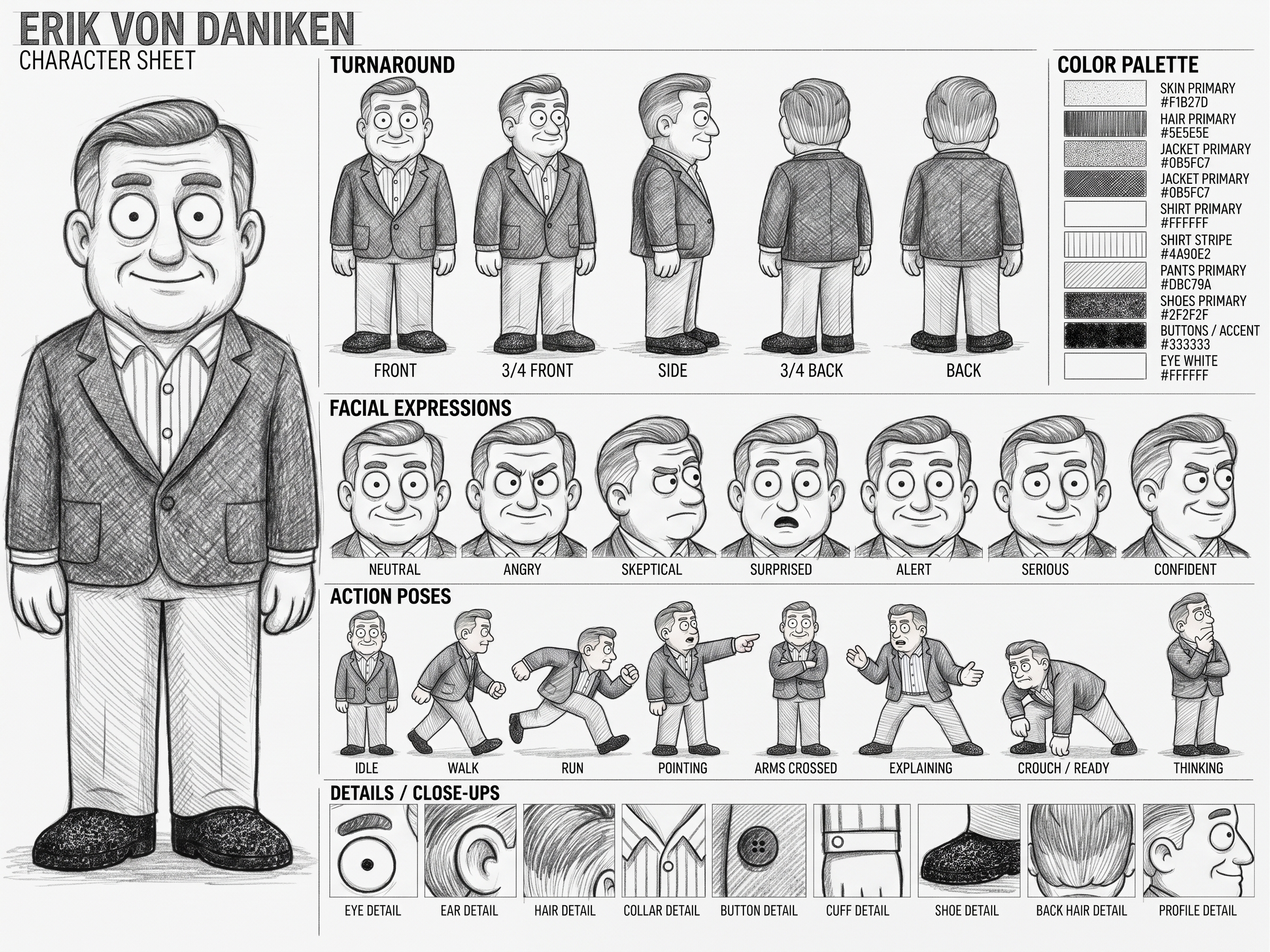 Erik von Daniken character sheet 3