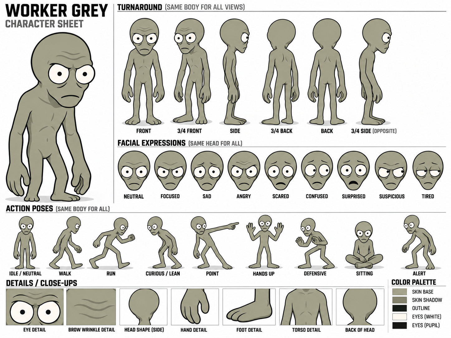 Worker Grey character sheet 2