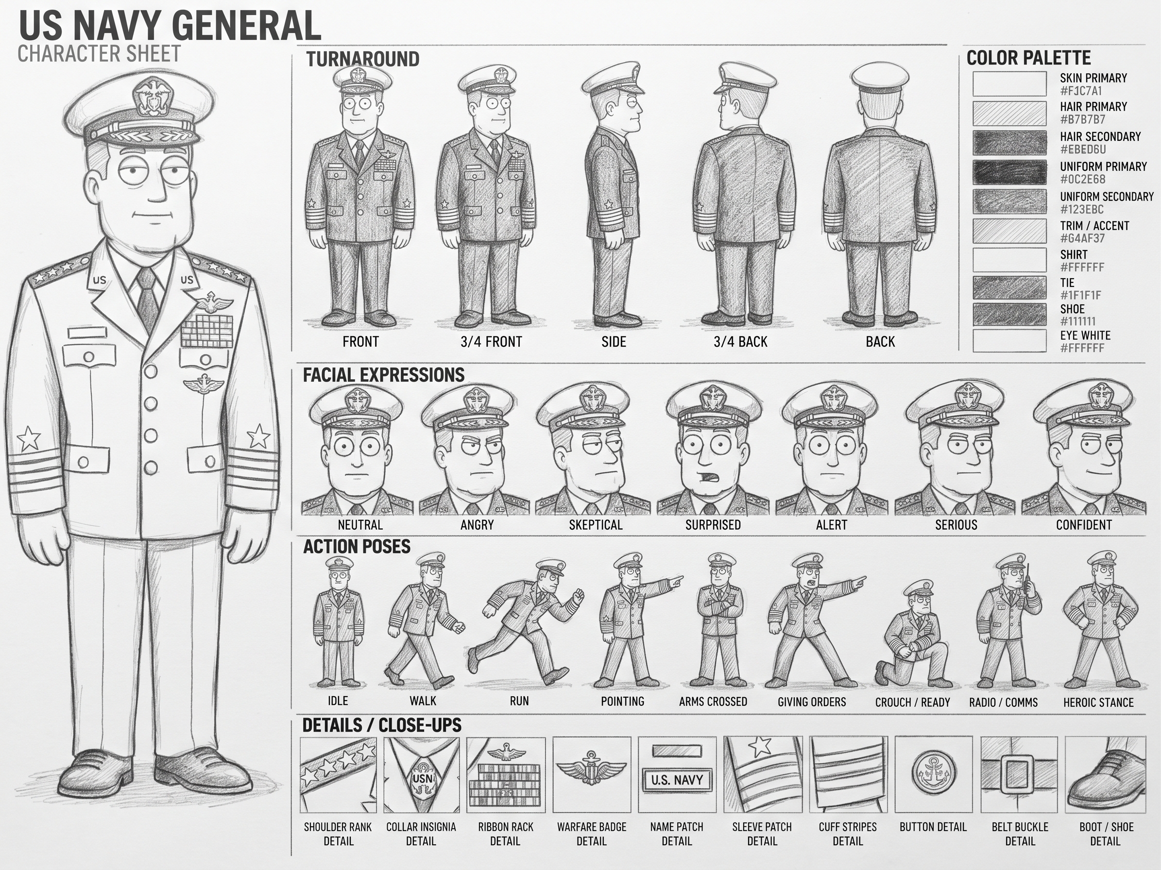 US Navy General character sheet 3