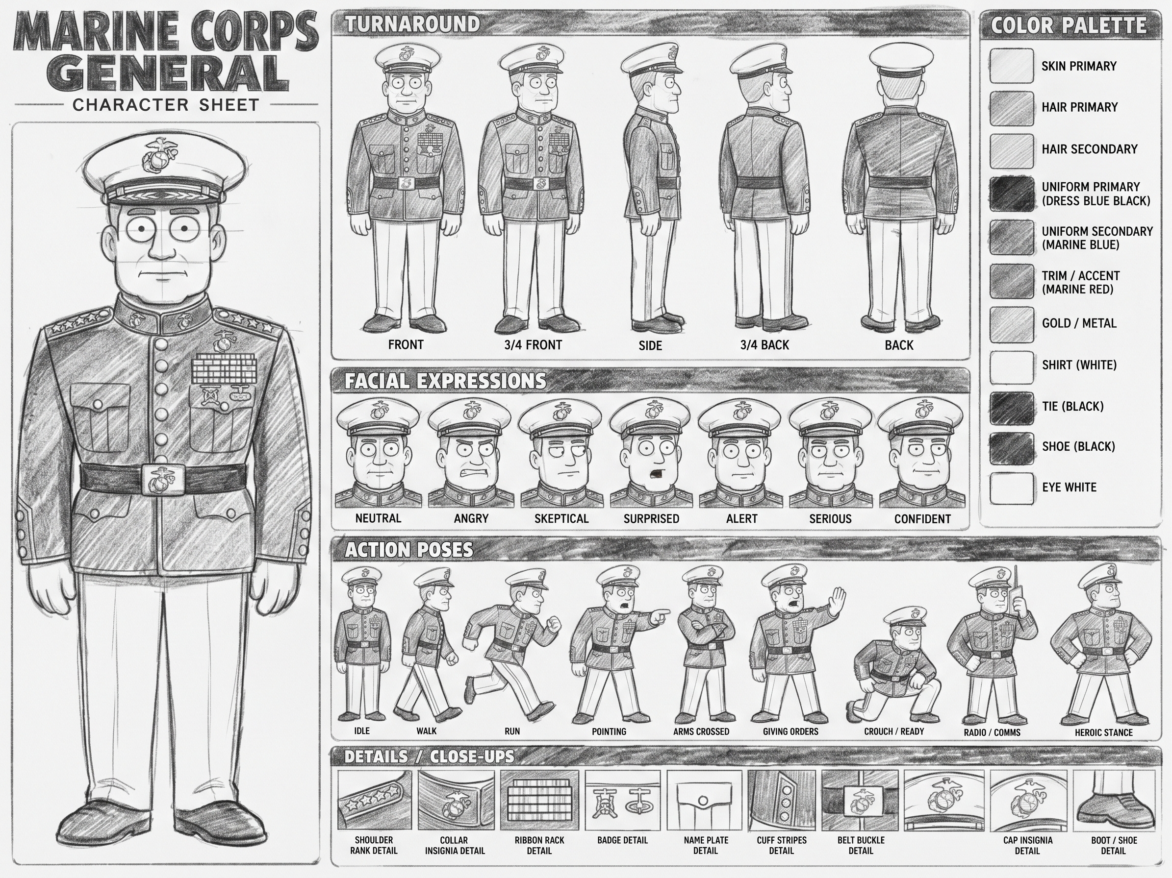 Marine Corps General character sheet 3
